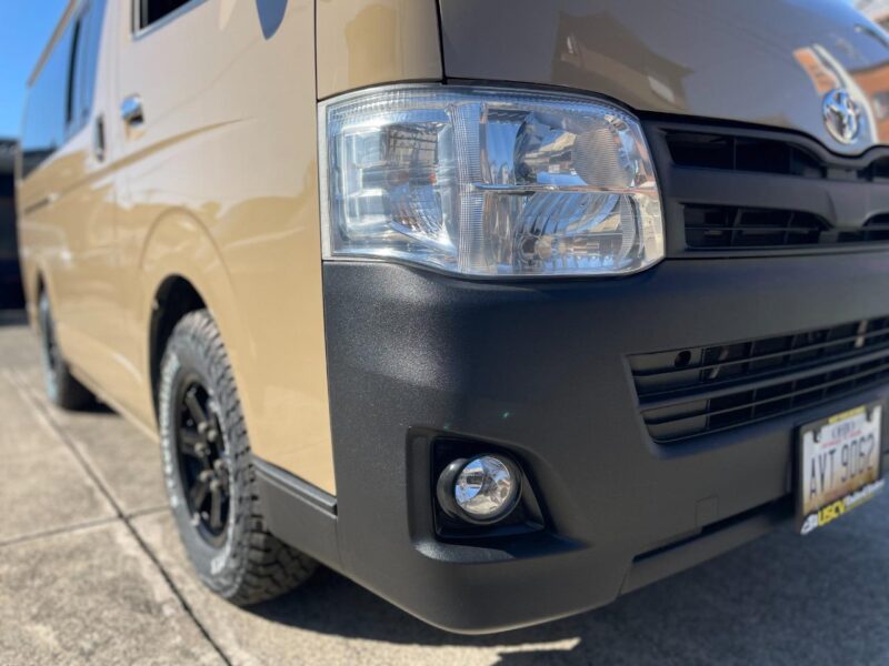 トヨタ ハイエースバン ベージュ｜ラプターライナー施工