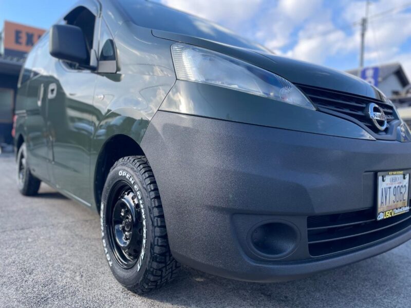 日産 NV200バネットバン ジャングルグリーン｜ラプターライナー施工