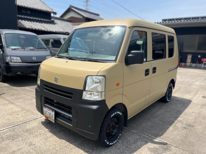 スズキ エブリイ つや消しベージュ を全塗装した作業車