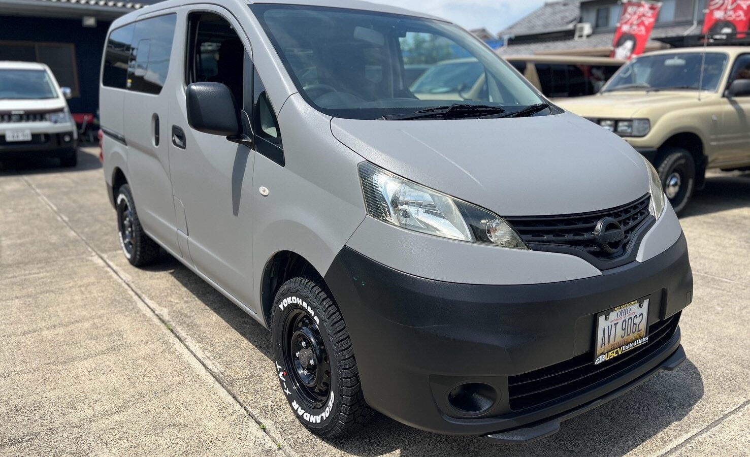日産NV200バネットバンの前まわり｜EXISTで全塗装